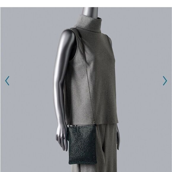 NWOT Vera Wang teal crossbody  Alessio bling bag - Picture 5 of 11
